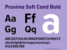 Пример шрифта Proxima Soft Cond
